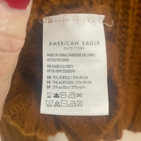 American Eagle Outfitters Rust Knit Sweater - Picture 6 of 9